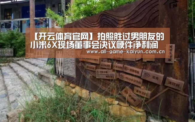 【开云体育官网】拍照胜过男朋友的小米6X现场董事会决议硬件净利润不超过5%(图1) 开云棋牌app下载页